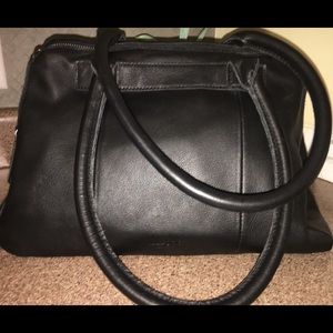 Margot black leather handbag